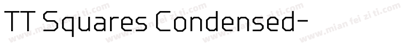 TT Squares Condensed字体转换